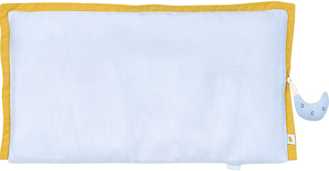 밤부베베 아동용 자장자장 좁쌀베개 엣지 + 인형, 달이 블루