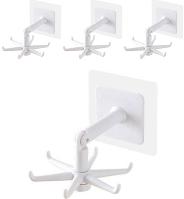 월드크린 다걸려 주방걸이, 화이트, 4개