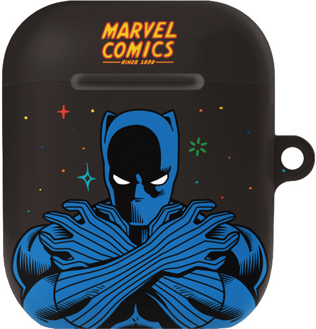 Marvel 漫威 BLACK PANTHER 黑豹 漫畫硬殼Airpods 1 / 2保護殼, 單一商品, 星星