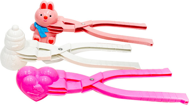 눈집게 스노우메이커 눈사람 + 토끼 + 하트 세트 랜덤발송, 1개