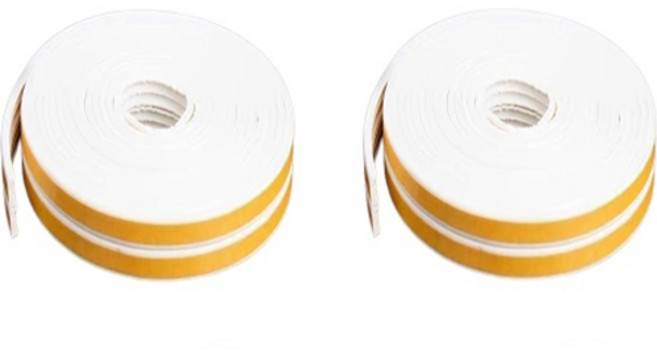 요롬코롬 문틈막이 고무패킹 JW03 화이트 E형, 2개