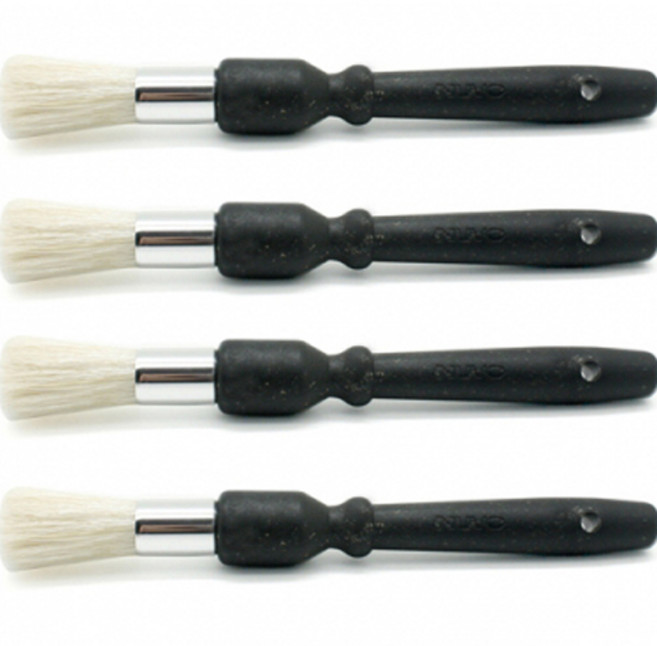 누보 그라인더 원형 청소붓, 빈티지 블랙, 4개