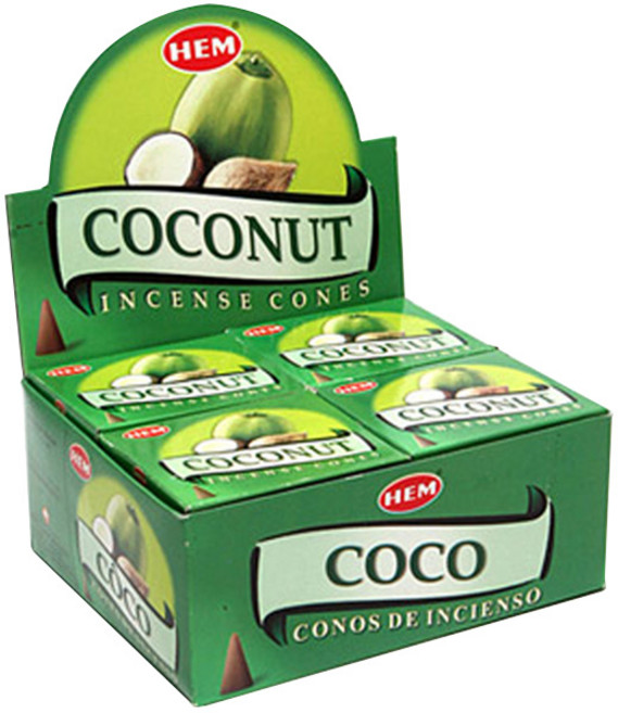 HEM 인센스 콘 120p, 코코넛