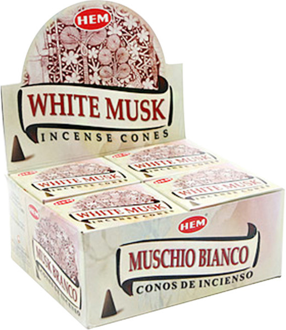 HEM 인센스 콘 120p, 화이트 머스크