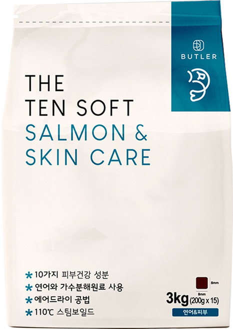 더텐소프트 강아지 기능성 사료, 피부/피모, 3kg, 1개