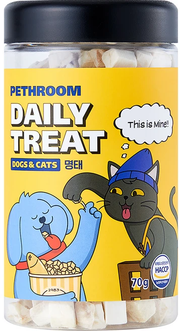 페스룸 데일리 트릿, 명태맛, 70g, 1개 - 쿠팡