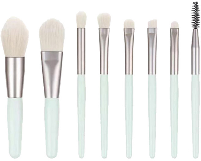 더벨라 블러셔 메이크업 브러쉬 8종 세트, 그린, 1개