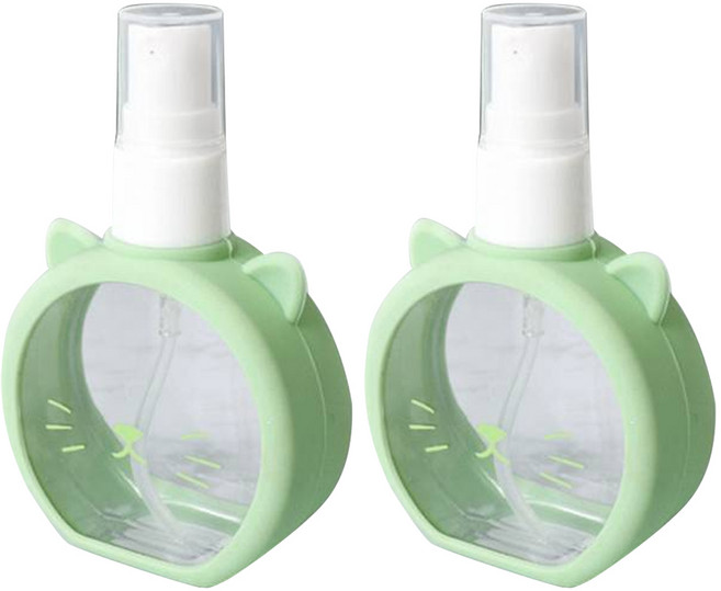 코메리여행용 캐릭터 공병 B0763 55ml, 그린, 2개