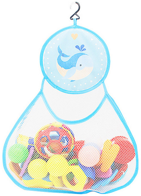 정월나나 욕실 장난감 정리망, 고래, 1개