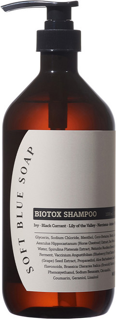 멈칫 바이오톡스샴푸 소프트블루 솝, 1L, 1개
