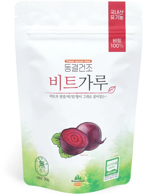 산마을 동결건조 비트가루, 50g, 1개 - 쿠팡