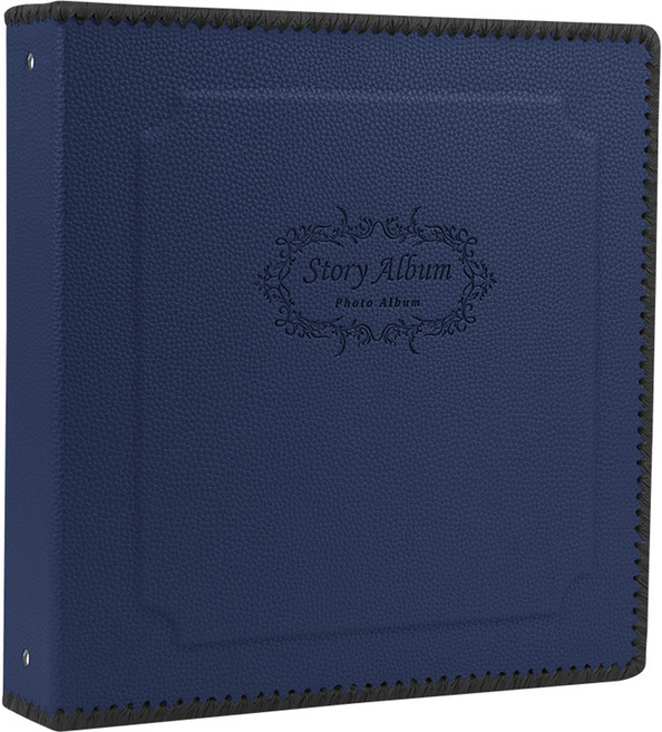 스토리앨범 제이앤에이치 포켓 민자형 앨범 10.2 x 15.2 cm, 네이비(앨범), 백지(속지), 50매