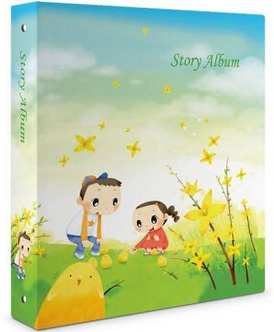 스토리앨범 제이앤에이치 접착 동화 앨범, 개나리(앨범), 백지(속지), 50매
