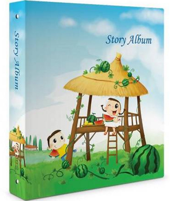 스토리앨범 제이앤에이치 접착 동화 앨범, 원두막(앨범), 백지(속지), 50매