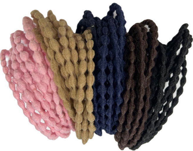 천사소녀 무매듭 땅콩 머리끈 5종 x 10p 세트