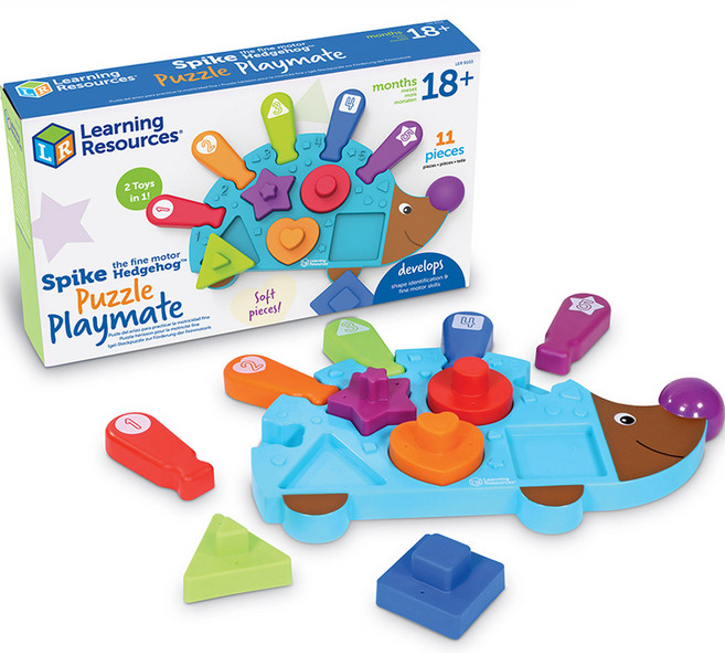 러닝리소스 고슴도치 스파이크 퍼즐 LER9103, 혼합색, 1개