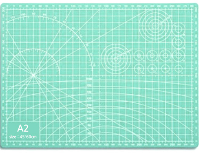 다다 양면 데스크 컷팅 매트 A2, 연두