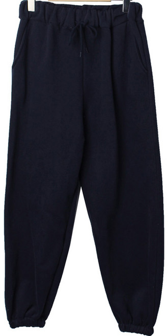 플랜데이 여성용 치즈 기모 심플 밴딩 조거 트레이닝 팬츠