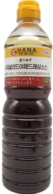 토호 하나 유자 샐러드 야채 드레싱소스, 1개, 800g