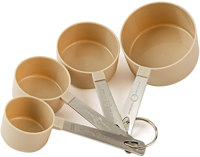 셰프토프 PP 계량컵 4종 세트, 혼합색상, 1세트