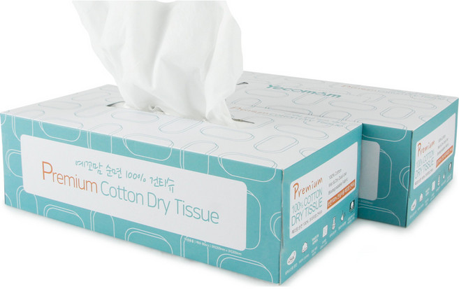 예꼬맘 페이스 순면 건티슈, 60g, 80매, 2개