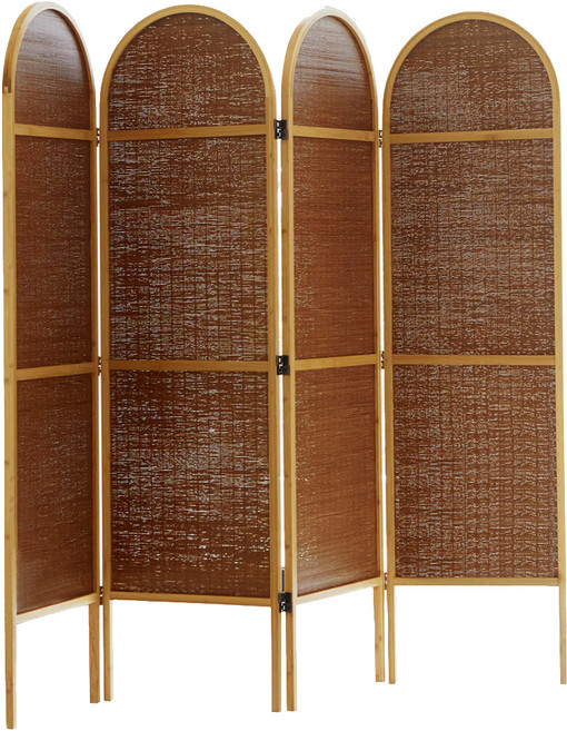 베스트리빙 클라우드 대나무 4단 파티션, 브라운