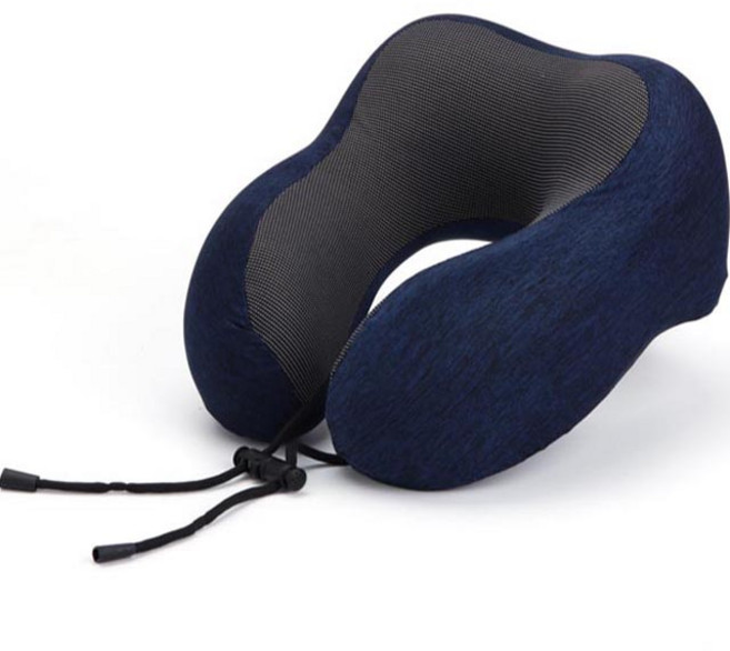 힙앤바디 메모리폼 목쿠션, 네이비