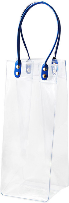 빈토리오 가죽핸들 와인 칠링백, 블루, 1개