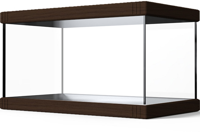 펫츠핸들러 렙타일 아쿠아 터틀탱크 아크릴커버 어항 + 뚜껑 세트 CJ-R420P, 다크브라운, 1세트