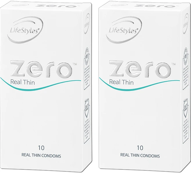 LifeStyles Zero Real Thin 콘돔, 10개입, 2개 - 쿠팡