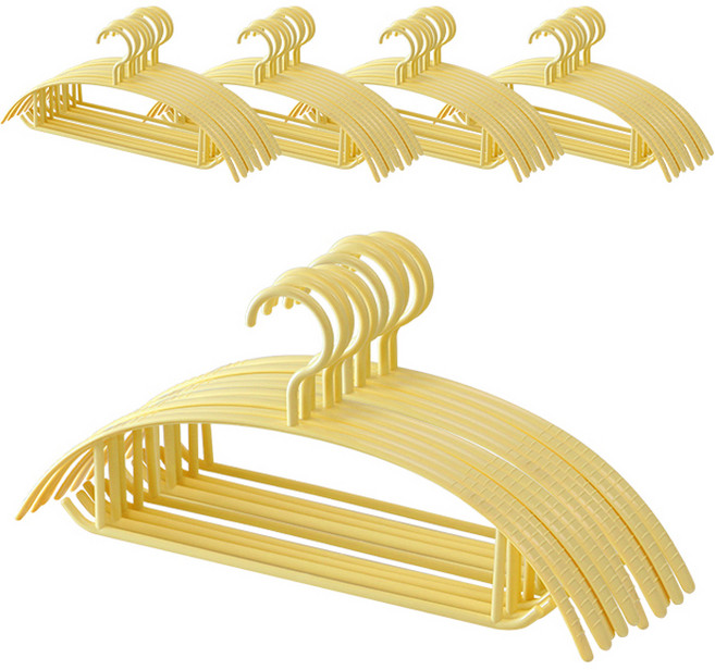 네이쳐리빙 어깨뿔방지 베이직 니트 옷걸이, 버터, 50개