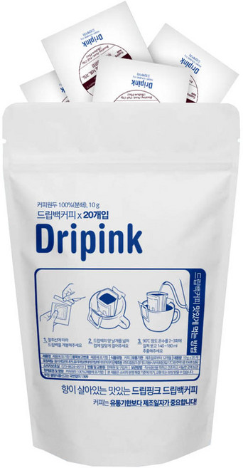 드립핑크 파푸아뉴기니 드립백커피, 10g, 20개입, 1개