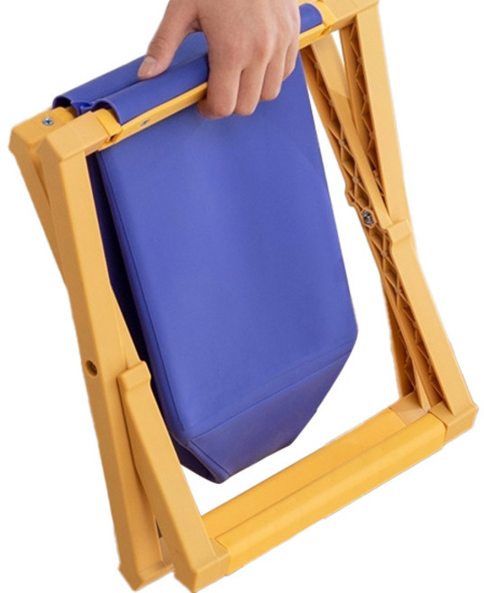 참리빙 캠핑 화장실 접이식 차박 변기 24 x 23 x 28 cm, 옐로, 1개