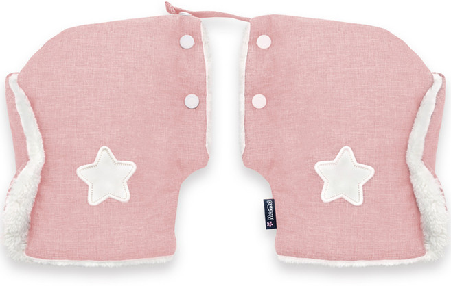 마니또 멜란지 자수 어린이 핸드머프, 인디핑크, 1개