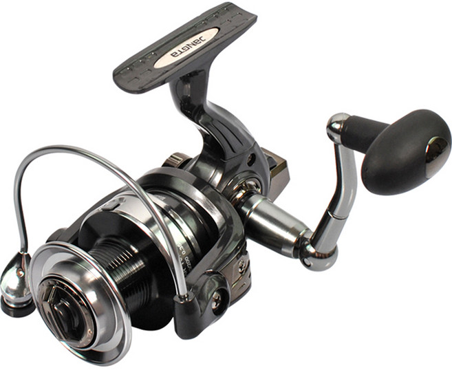 해동 스피닝릴 장타 원투낚시 5000, 블랙 + 실버