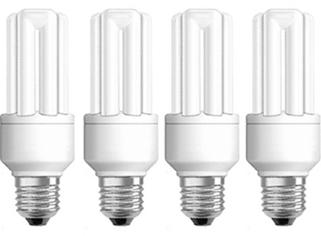 오스람 소형 삼파장 EL 안정기내장램프 15W Duluxstar, 주광색, 4개