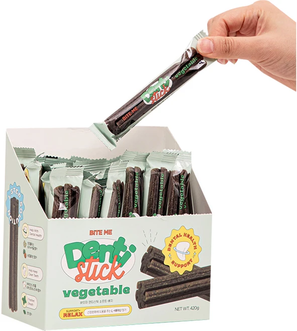 바잇미 반려동물 덴티스틱 소프트 덴탈껌 30p, 베지, 420g, 1개 - 쿠팡