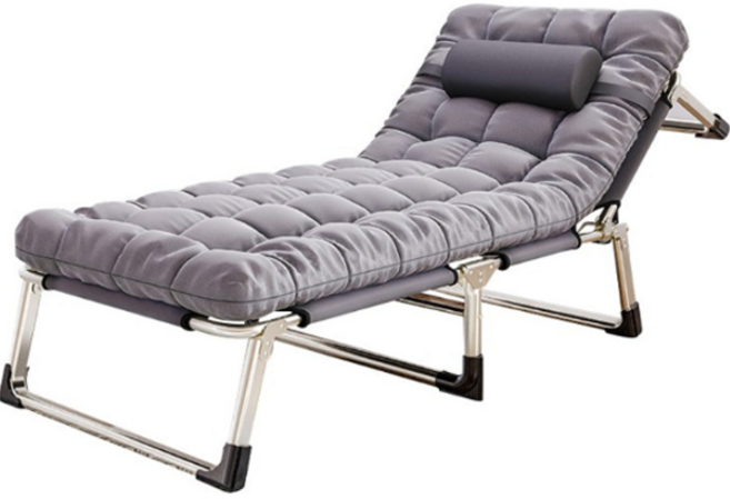 앤써 캠핑용 접이식 침대 베개 세트 쿠션, 다크그레이