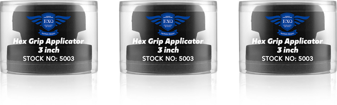 이엑스큐 헥사 그립 어플리케이터 3p 세트 SN 5003, 1세트, 블랙