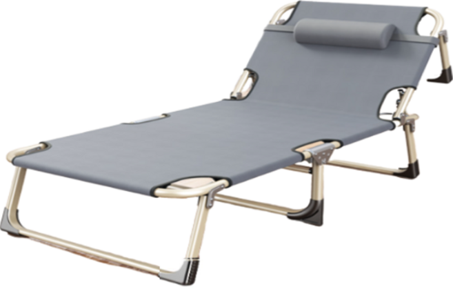 앤써 캠핑용 접이식 침대 베개 세트 베이직, 다크그레이