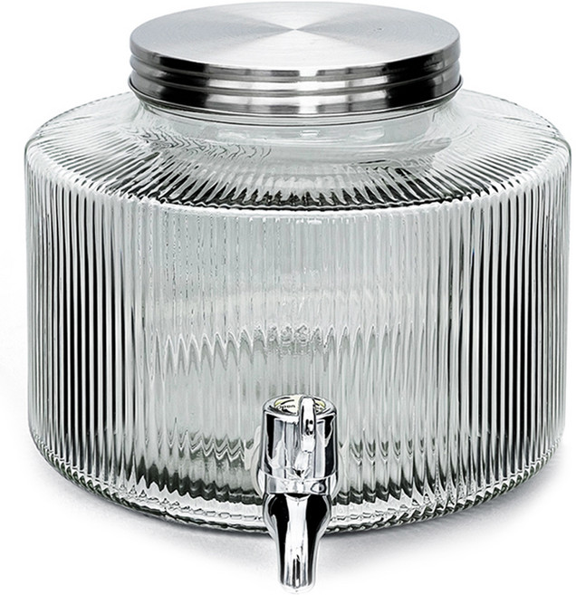 미르코리아 유리 음료 디스펜서 스탠드 미포함, 혼합색상, 2.5L, 1개