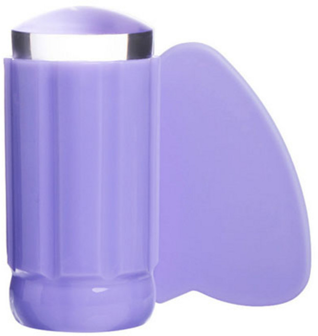 다윗트 투명 네일아트 실리콘 스탬프, 9번 퍼플, 1개