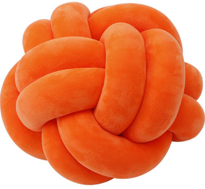 알로데 두줄 매듭 볼 자이언트 얀 쿠션, 22 오렌지