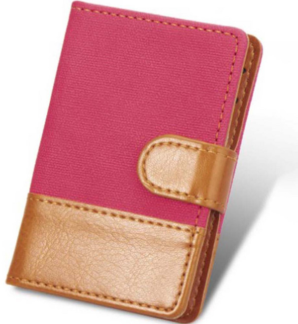 블루마켓 멀티 카드지갑 케이스, 레드, 1개