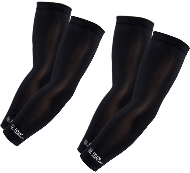 PGA투어 골프 아쿠아 원단 UV차단 쿨토시 2p x 2 세트, 블랙, 2개