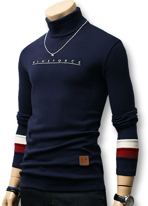 블루포스 남성용 터틀 기모 메러츠 보온 티셔츠