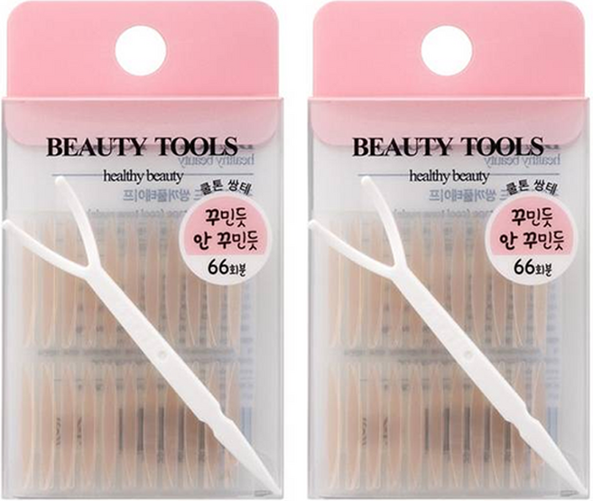 루이본 꾸안꾸 피치 쌍테 132p, 핑크, 2개