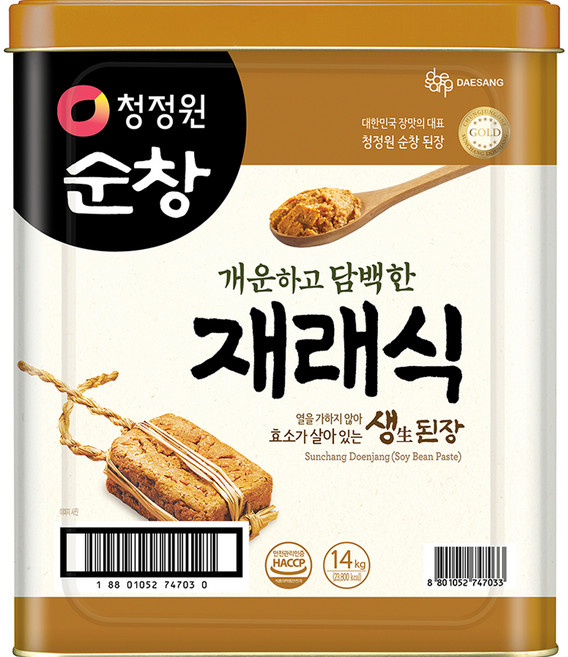 청정원순창 재래식 생 된장, 1개, 14kg