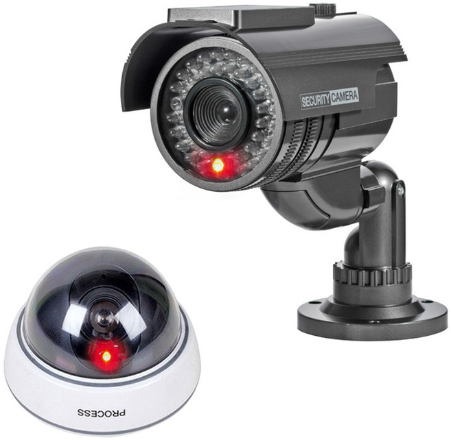 다감컴퍼니 고급형 리얼 프로세스 돔카메라 화이트 + 태양열 방수 적외선 IR 카메라 블랙 세트, 1개