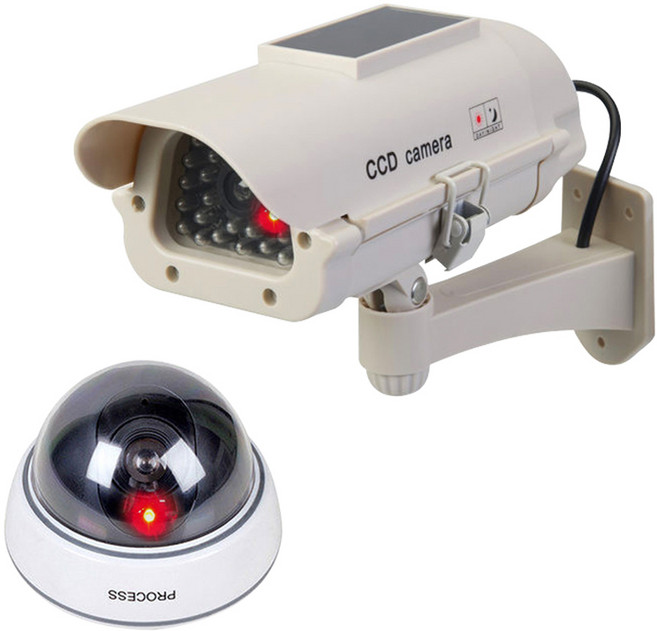 다감컴퍼니 고급형 리얼 프로세스 돔카메라 화이트 + 태양열 최고급형 방수 적외선 IR 카메라 화이트 세트, 1개